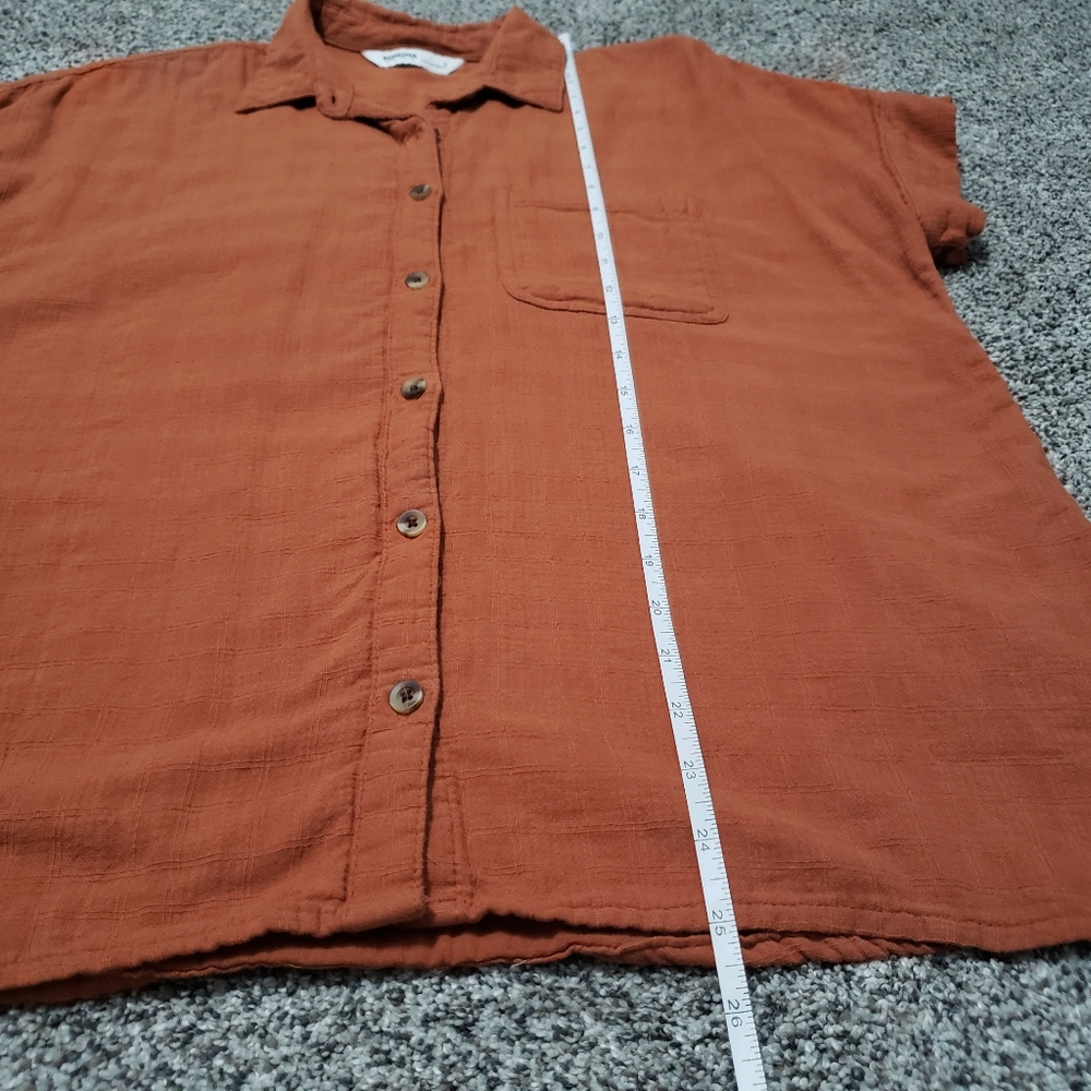 Rust Short Sleeve Button Down - Picture 9 of 9